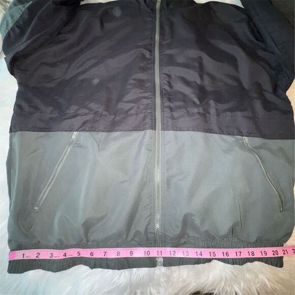 Bill Blass Vintage Men's XL Green Black Windbreaker Jacket Full Zip Casual - Picture 9 of 11